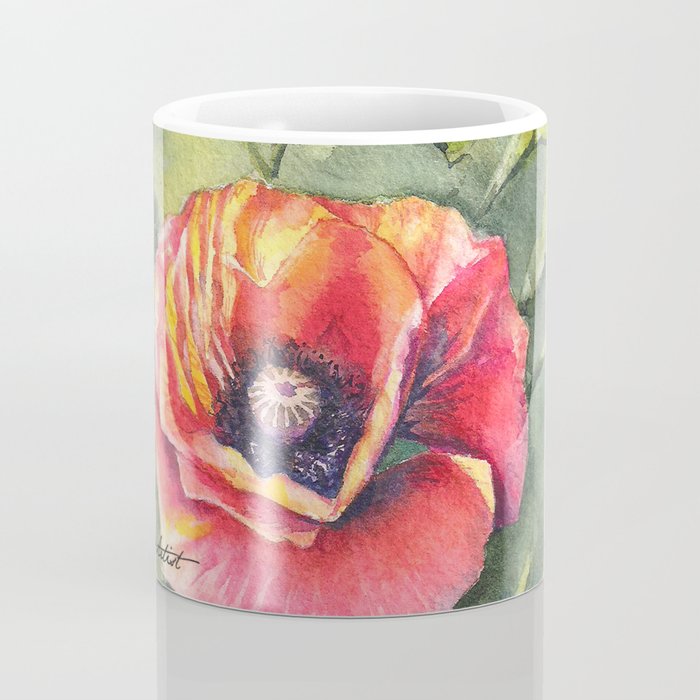  Poppy Single Mug Society6 ChristySheeler