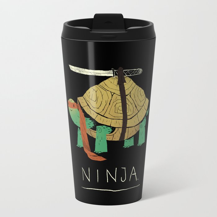 ninja Travel Mug by Louis Roskosch Society6
