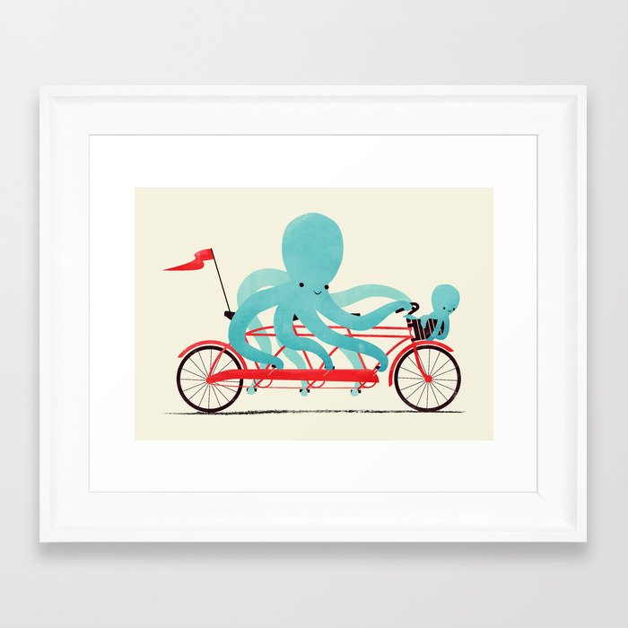 My Red Bike Framed Art Print by Jay Fleck Society6