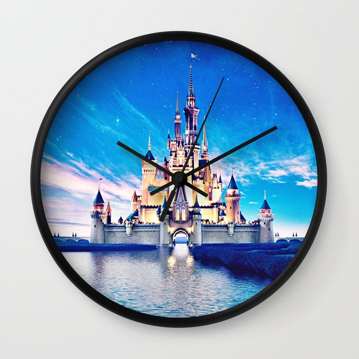 Disney Magic Castle Wall Clock by Marie Designs Society6