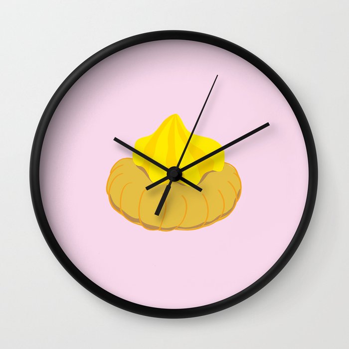 Singapore childhood snacks - Ice gem biscuit Wall Clock by 