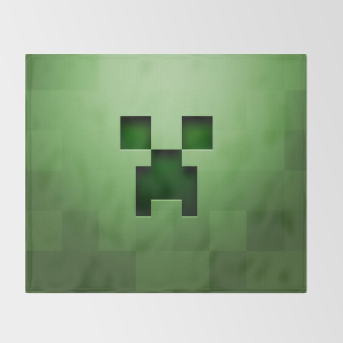 CREEPER GREEN GRASS  Throw Blanket