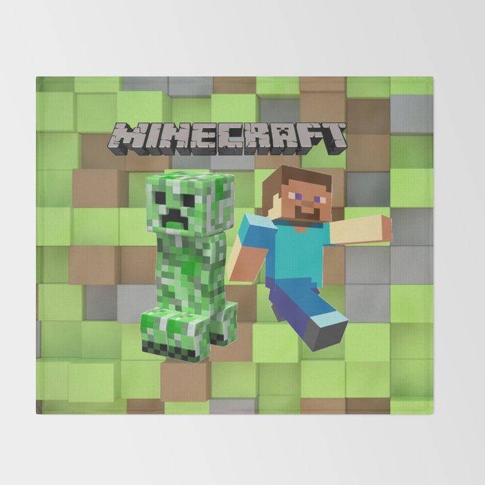 minecr@ft creeper for gift Throw Blanket