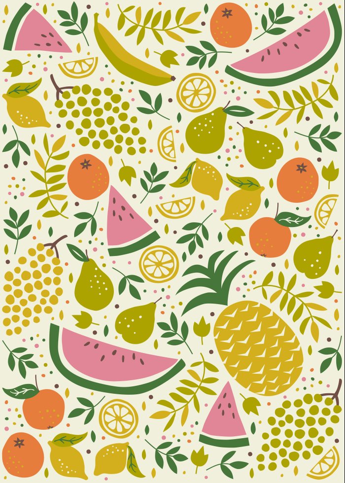 Fruit Mix Art Print by Anna Deegan | Society6