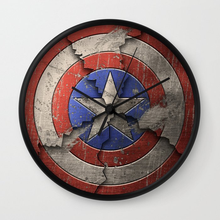 Captain "Broken Shield" America Wall Clock by Some_Designs ...