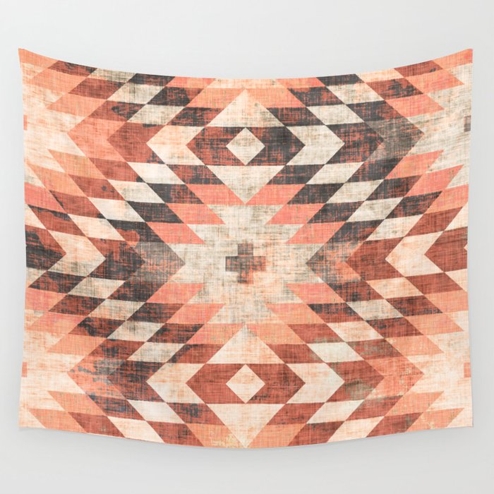 native coral diamond Wall Tapestry by Holli Zollinger Society6