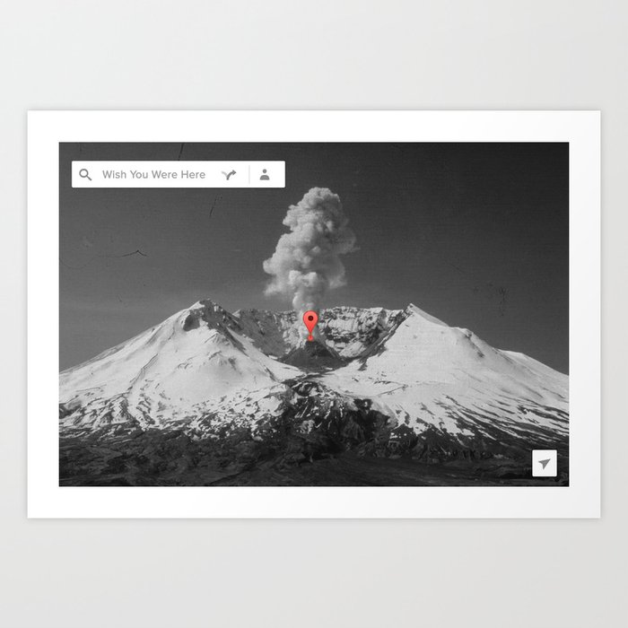 Wish You Were Here Art Print by Witchoria | Society6