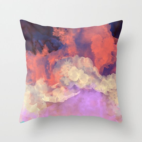 Into The Sun Throw Pillow by Galaxy Eyes Society6