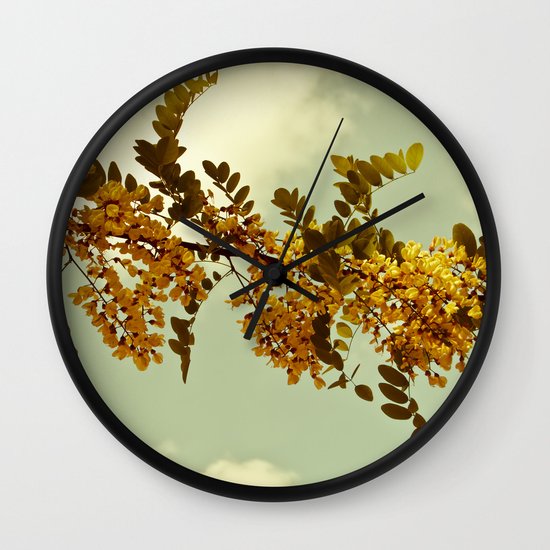 Nature Vintage Wall Clock by VanessaGF Society6