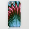 Pink and Aqua Fractal Art iPhone & iPod Case
