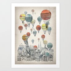 Voyages over Edinburgh Art Print