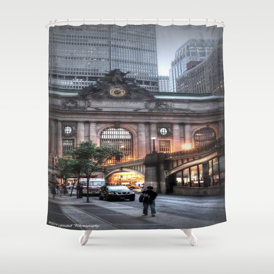 Outside Grand Central Station Shower Curtain by Forand Photography