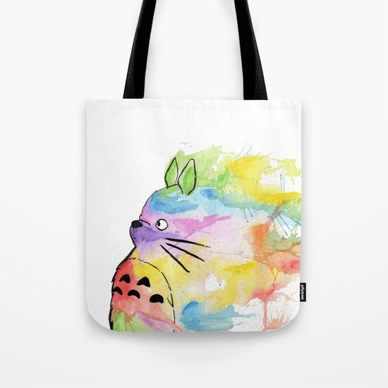 My Rainbow Totoro Tote Bag