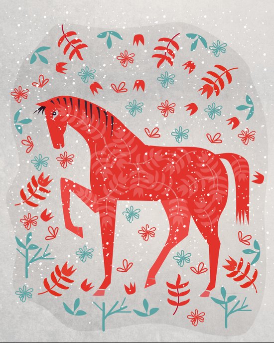 The Red Horse Art Print