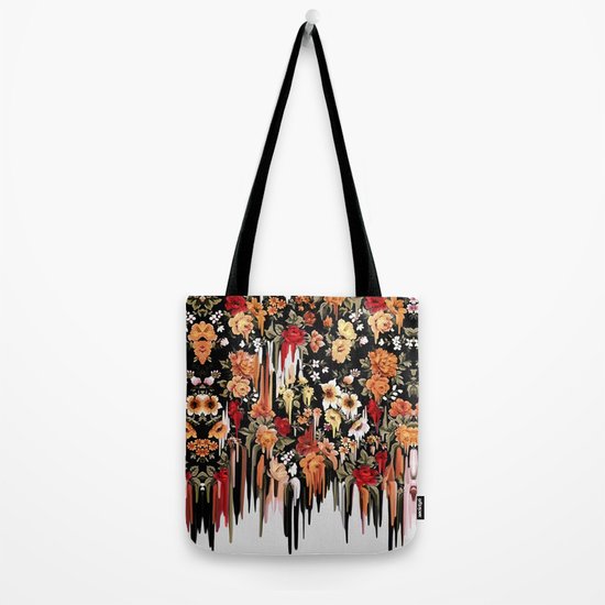 Free Falling, melting floral pattern Tote Bag by Kristy Patterson ...