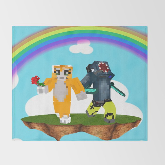 Iballisticsquid and stampy best decoration design Throw Blanket