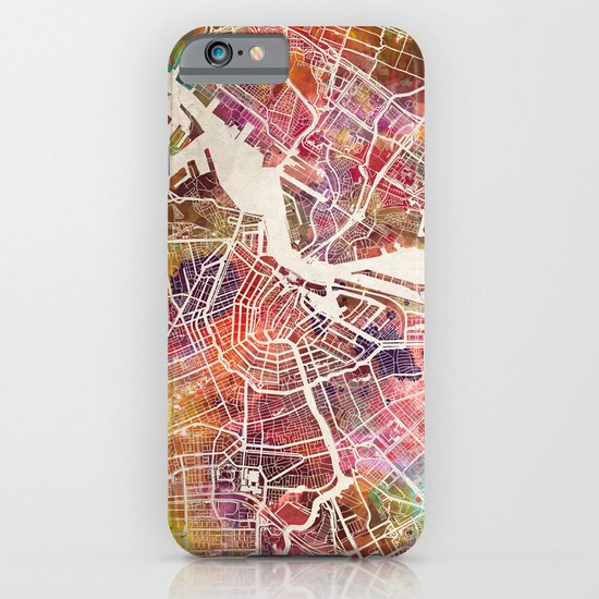 Amsterdam iPhone & iPod Case by MapMapMaps.Watercolors Society6