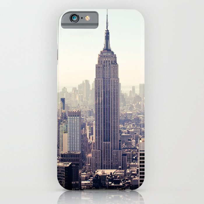 Manhattan Empire State Building Pano colored iPhone & iPod Case by