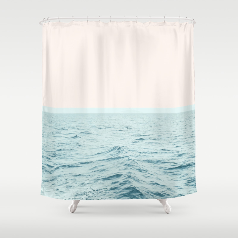 Pale Blue Shower Curtains Society6