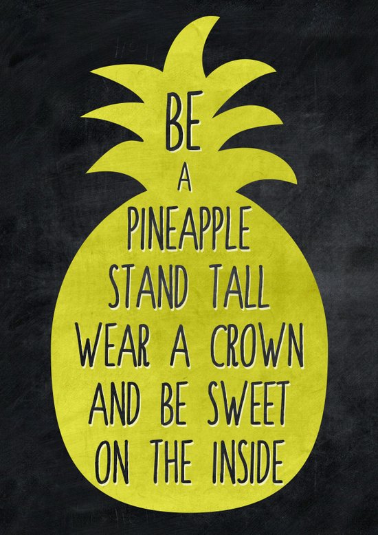 be a pineapple art print by virginia society6 clock printout