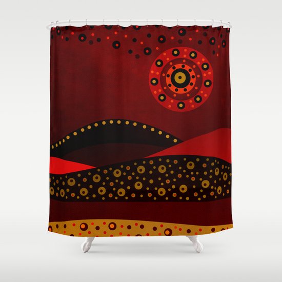 Red spring Shower Curtain by Viviana Gonzalez Society6