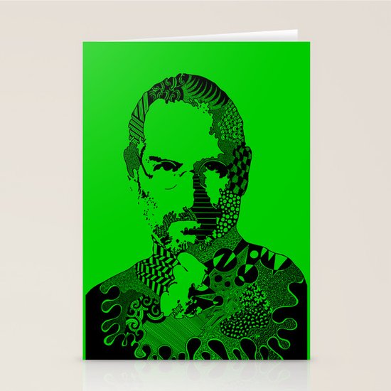 jobs stationery Rebecca Society6  Steve Bear Jobs Stationery  by green Cards