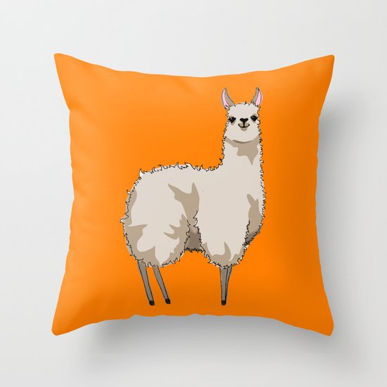 llama throw pillow