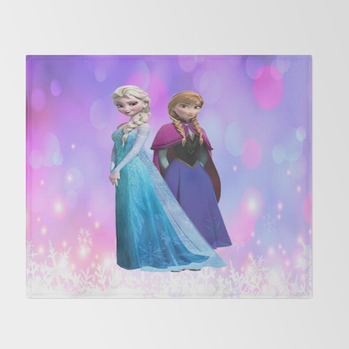 Frozen anna elsa duvet cover Throw Blanket