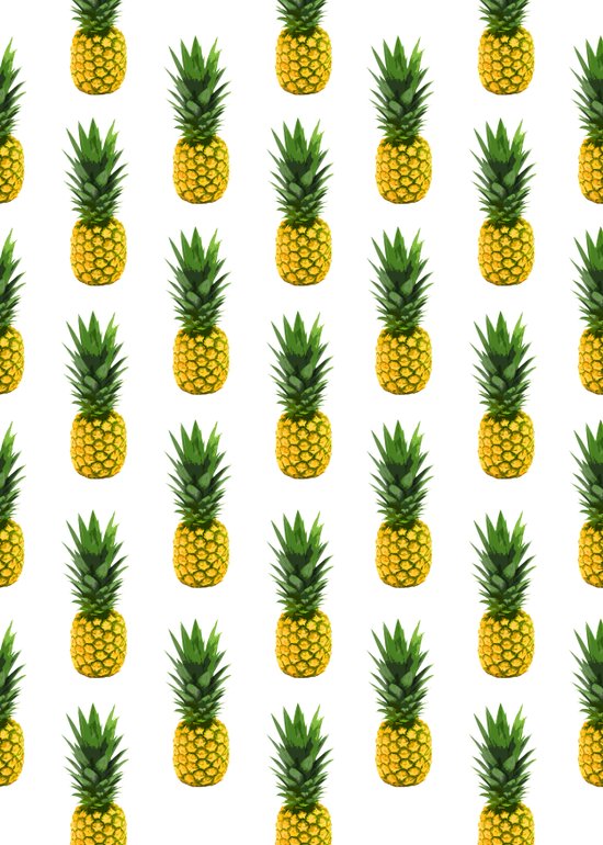 Pineapple Pattern Art Print By Chris Klemens Society6