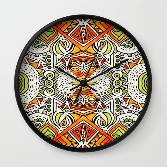 Seeing Tribe Wall Clock by Ducky B Society6