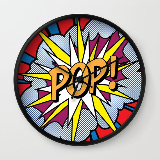 POP Art Exclamation Wall Clock by Gary Grayson | Society6