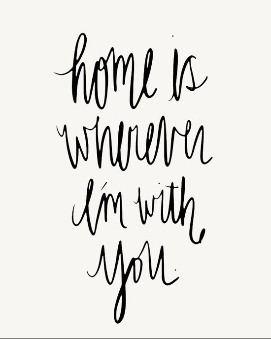 Home Is Wherever I'm With You Art Print by Jen Posford | Society6