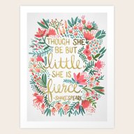 Little & Fierce Art Print