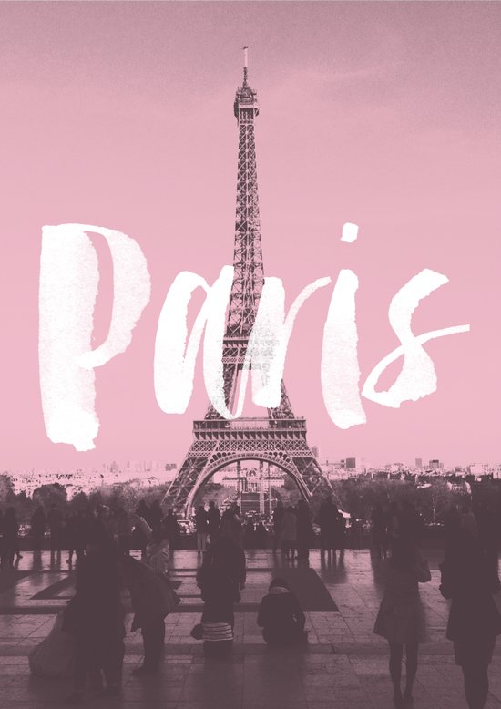 Pink Paris Eiffel Tower Canvas Print by Crafty Lemon Society6