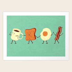 Let's All Go And Have Breakfast Art Print