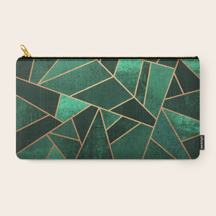 Emerald and Copper CarryAll Pouch by Elisabeth Fredriksson Society6