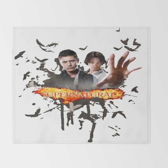 Supernatural best art print Throw Blanket