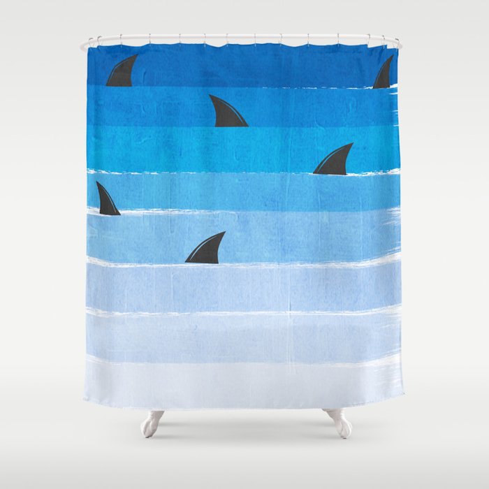 Sharks Shark Week Trendy Black And White Minimal Kids