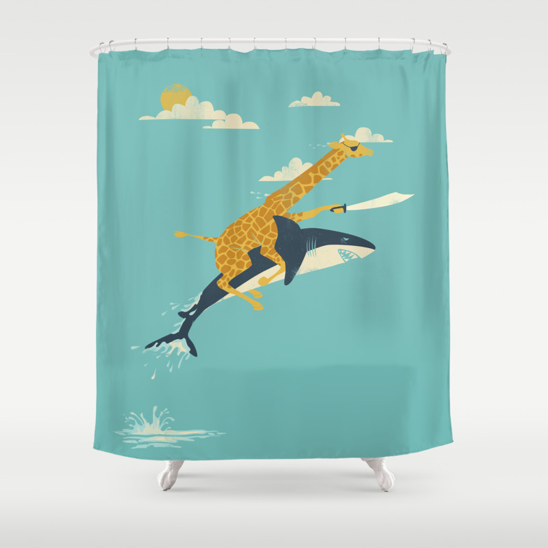 Fun & unique shower curtains. Illustration Shower Curtains | Society6