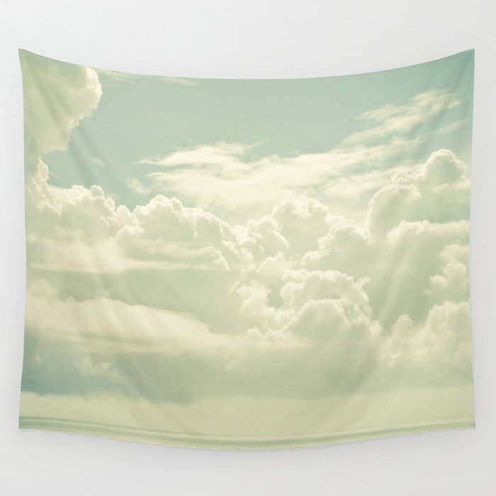 As the Clouds Gathered Wall Tapestry by Cassia Beck Society6