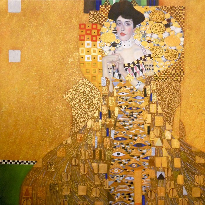 Gustav Klimt - The Woman in Gold Canvas Print by Elegant ...
