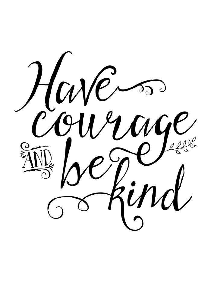 Slobbery image throughout have courage and be kind printable Obsessed image intended for have courage and be kind printable