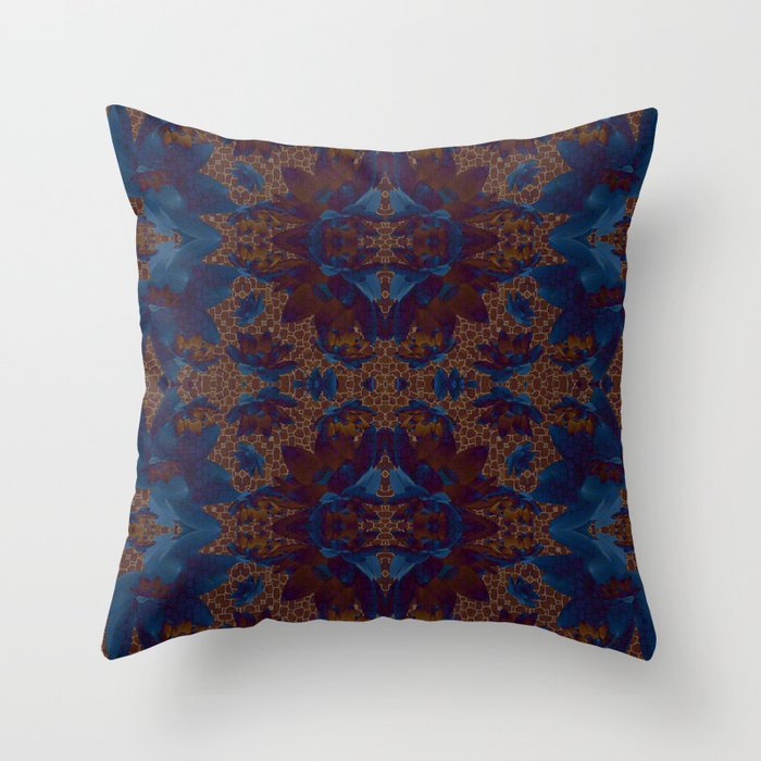 Blue Lotus flower Throw Pillow by MinaSparklina Society6