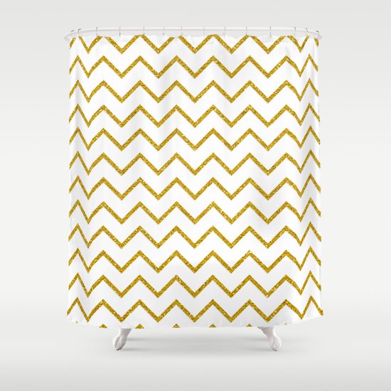 Curtain Styles For Living Rooms Gold Stripe Shower Curtain