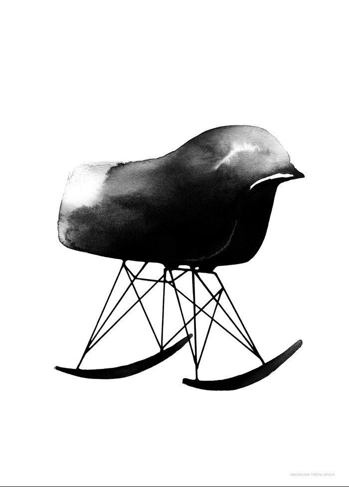 Rocking Chair Art Print by Magdalena Tyboni | Society6