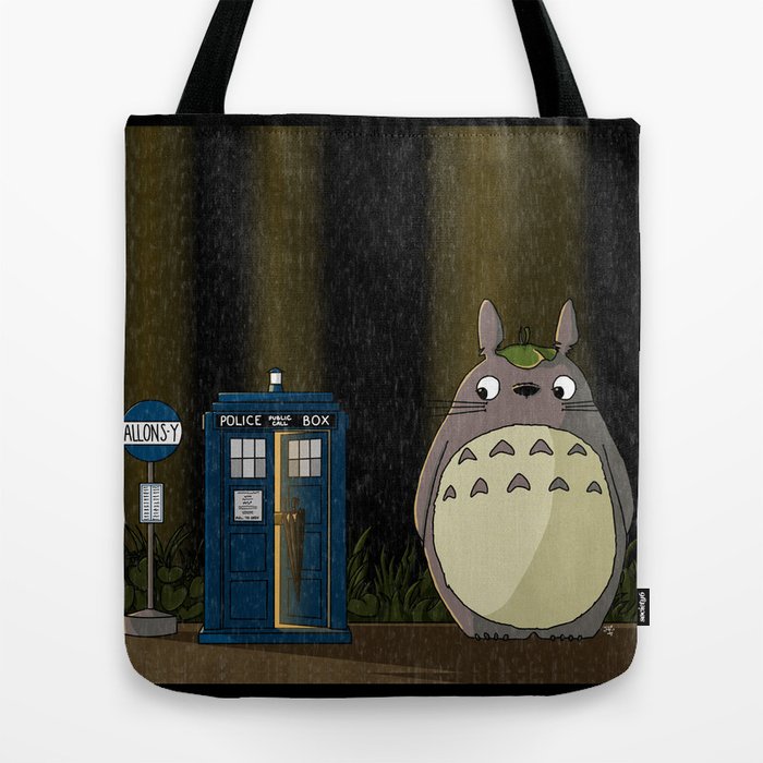 Allons-y Totoro alternate Tote Bag