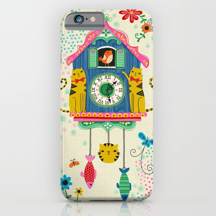 Cuckoo Clock Cats iPhone & iPod Case by Anne Was Here Society6