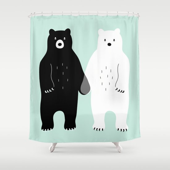Gray Shower Curtain by Andy Westface Society6
