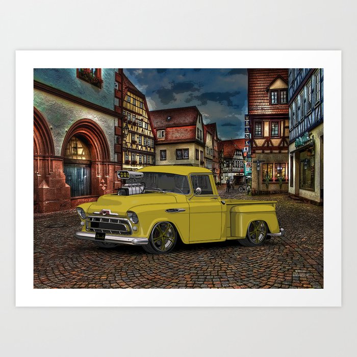 1957 3100 #Chevy Truck poster. Art Print by Ernhrtfan ...