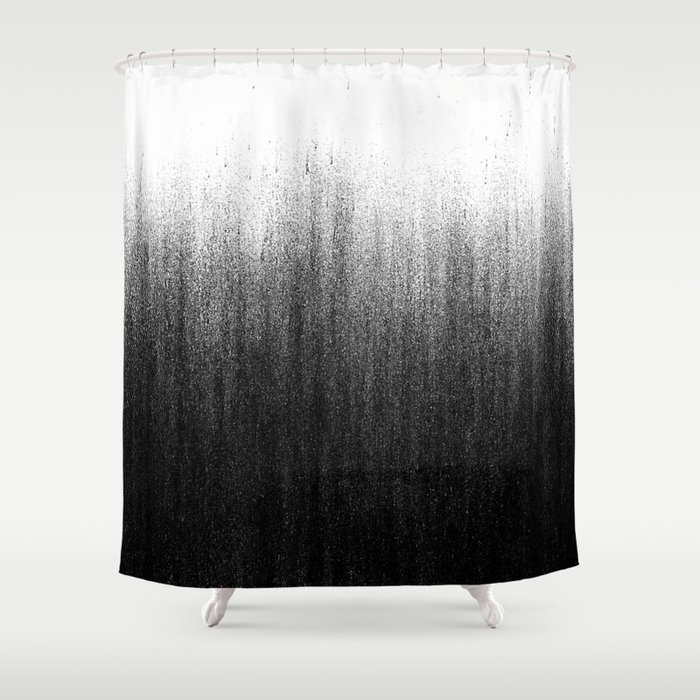 Charcoal Ombré Shower Curtain by Caitlin Workman Society6